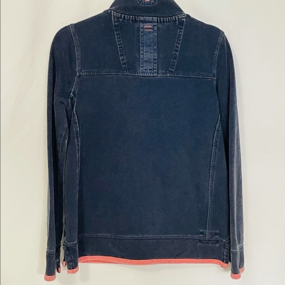 The FAT Face Washed Out Blue 1/4 Zip Pullover Size 6 - Picture 2 of 3